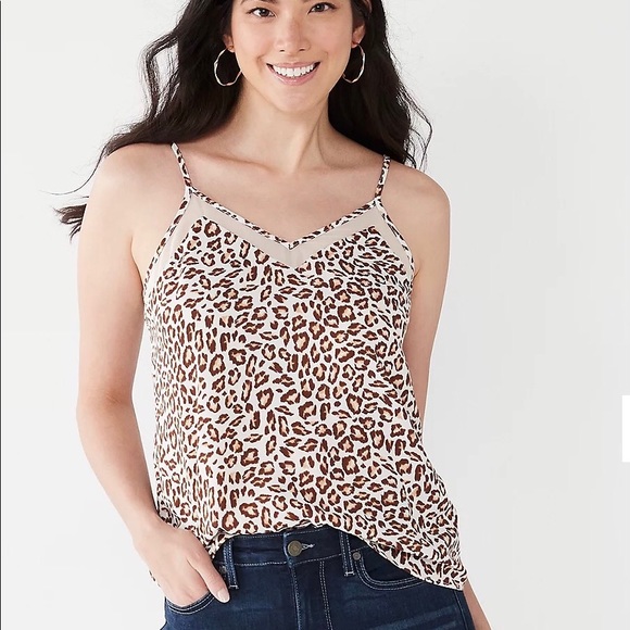 Nine West Leopard Print Cami - Picture 1 of 5